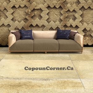 Mint Furniture Delimo 6 Seater Fabric Corner L Shape Sofa Set (Grey) :  : Home & Kitchen